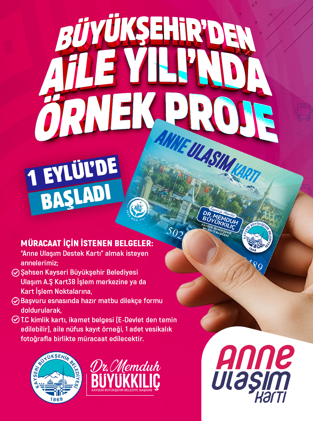 Büyükşehir’in Aileye ve Eğitime Tam Destek Projelerinde Başvurular Başladı