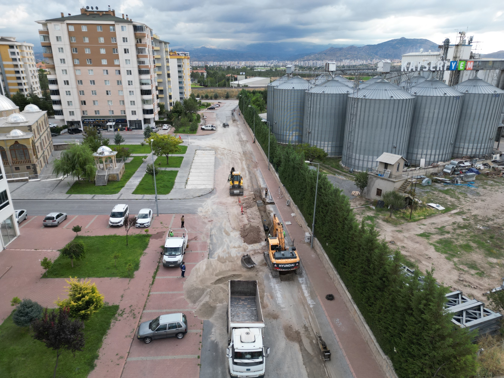 Kayseri Büyükşehir’den Erkilet Bölgesine Güçlü Yağmur Suyu Hattı Projesi