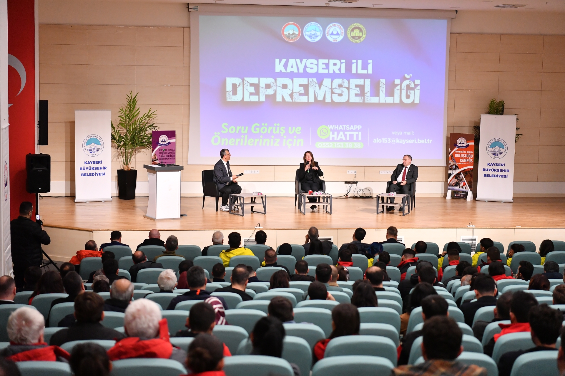 Büyükşehir, Valilik ve Üniversiteler İş Birliği ile 'Kayseri İli Depremselliği' Programı