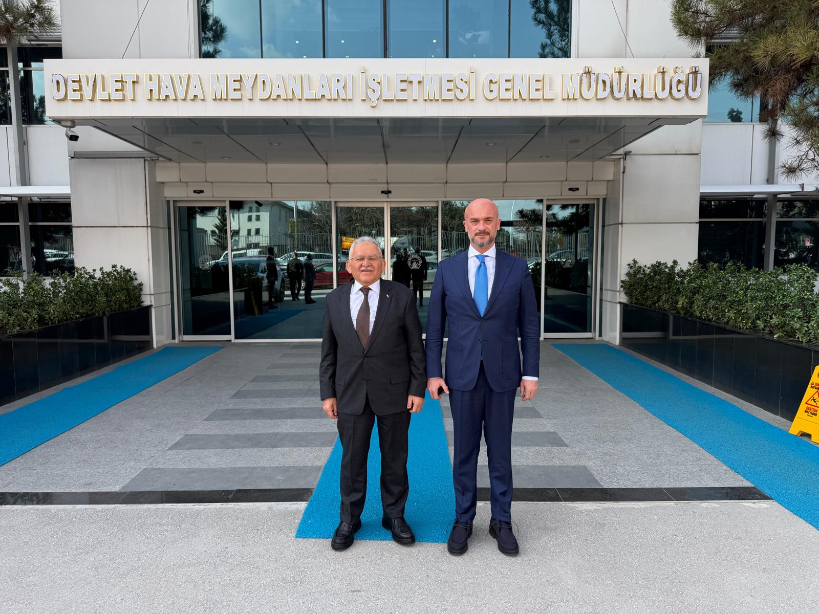 Başkan Büyükkılıç’tan DHMİ Genel Müdürü Çakmak’a Ziyaret