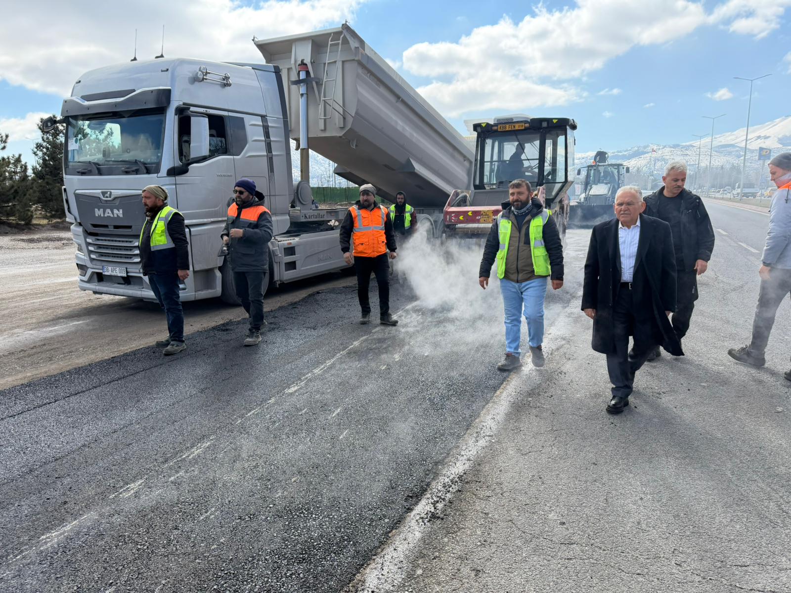 Başkan Büyükkılıç’tan Kartal Kavşağı Projesi Öncesi Sahada Yakın Takip