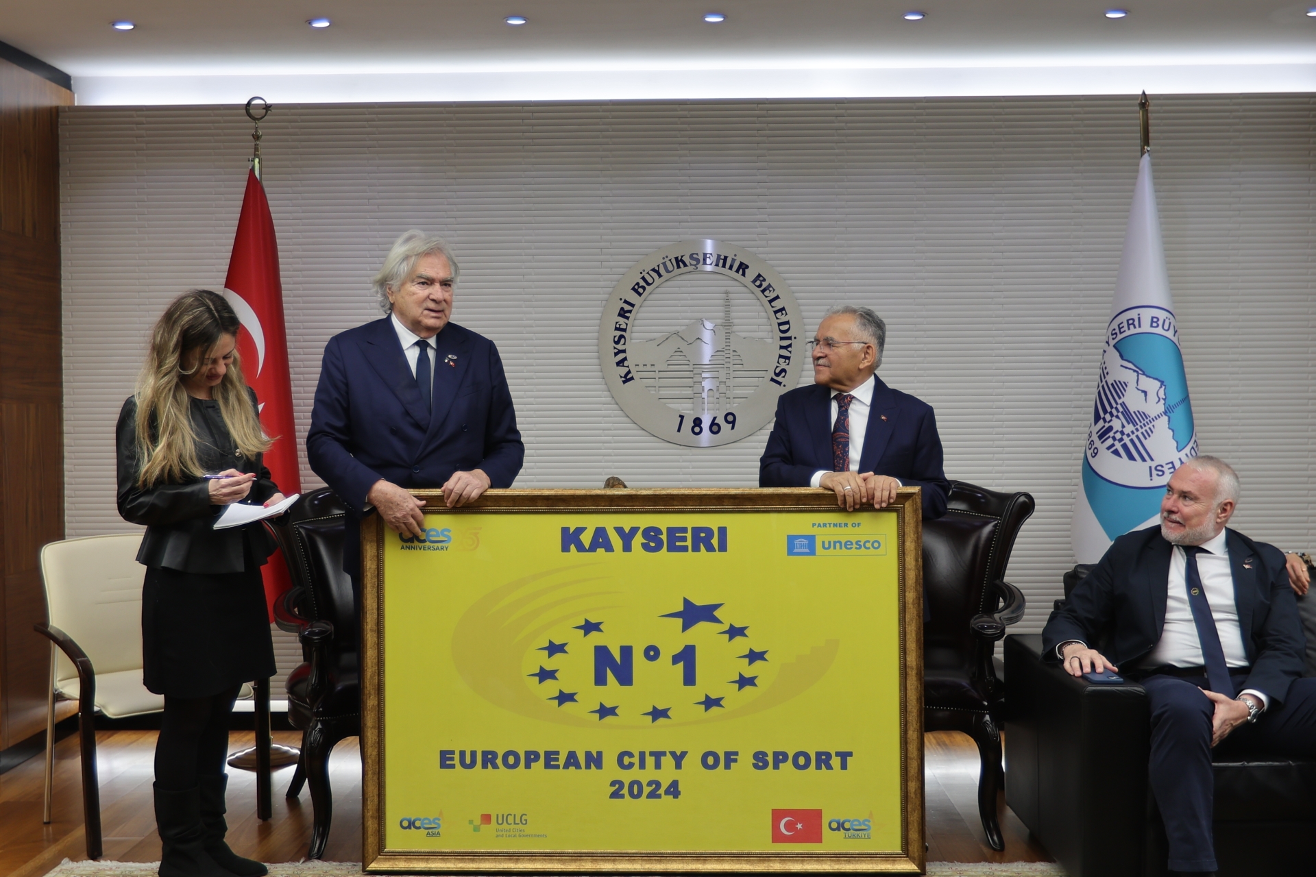 Başkan Büyükkılıç, ACES Heyetini Ağırladı: Dünya Spor Başkenti Hedefine Bir Adım Daha Atıldı