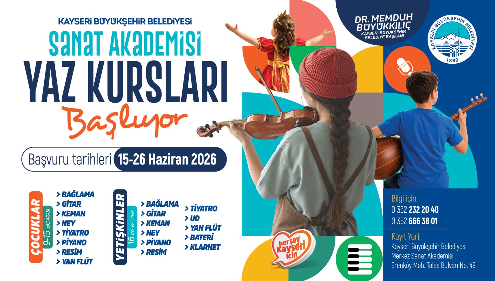 Büyükşehir Konservatuvarı’nda Yaz Kursları İçin Kayıt Heyecanı Başlıyor