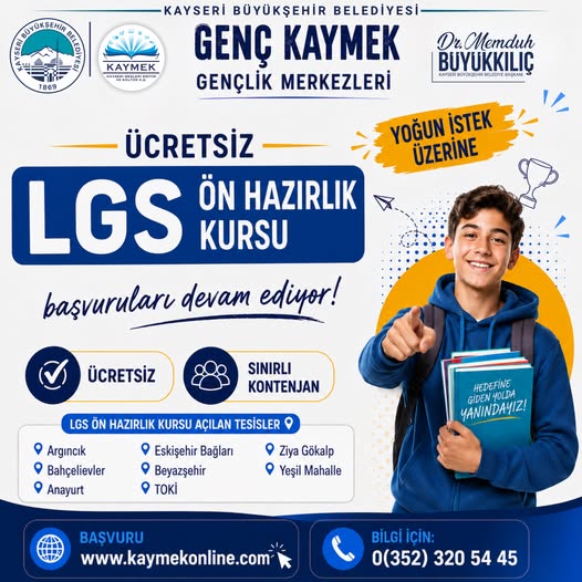 Büyükşehir'den Gençlere “Yaz” Desteği: TYT, LGS ve YDS Kursları