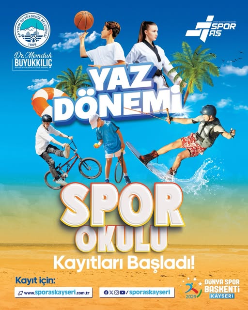 Dünya Spor Başkenti’nde Büyükşehir’in Yaz Dönemi Spor Okulu Kayıtları Başladı