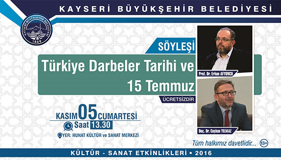 15 Temmuz Söyleşisi İptal Edildi