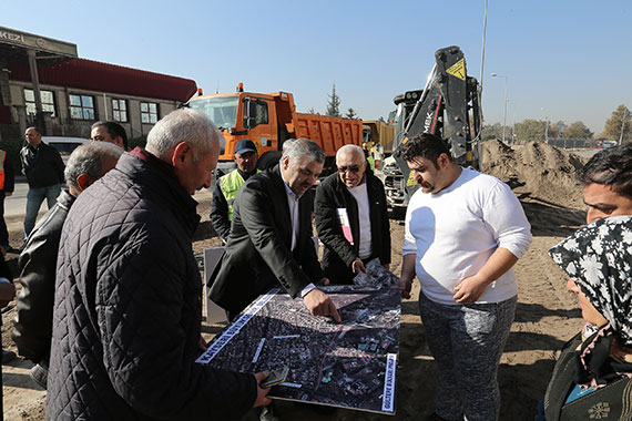 Başkan Çelik Gültepe Bulvarı'nda