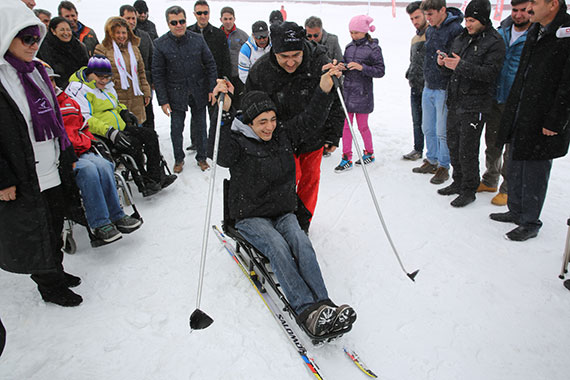 Engelliler Festival İçin Erciyes'te Buluştu