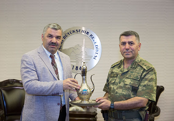 Tümgeneral Aydın,Başkan Çelik'e Veda Etti