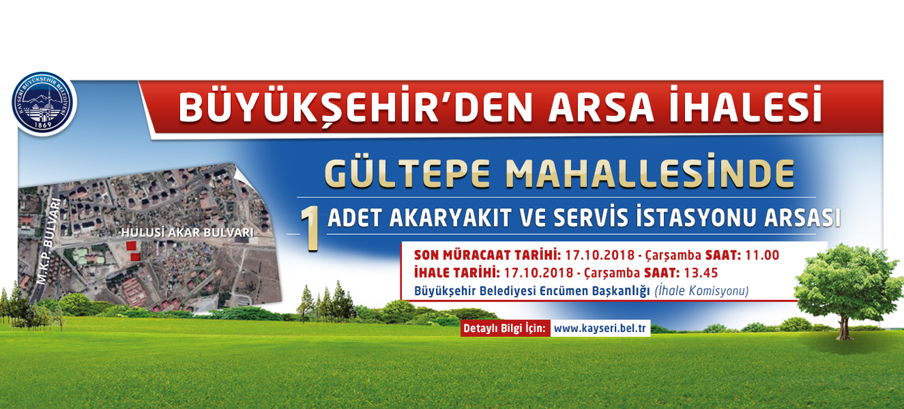 Büyükşehir'den Akaryakıt İstasyonu İhalesi