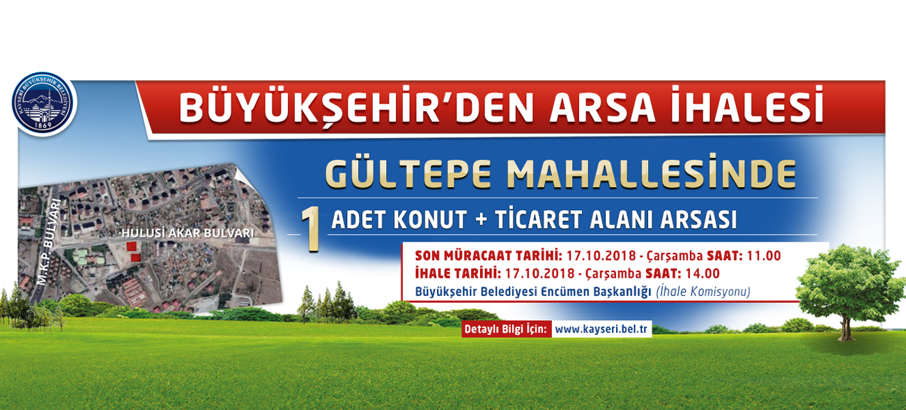 Büyükşehir'den Gültepe'de Arsa İhalesi