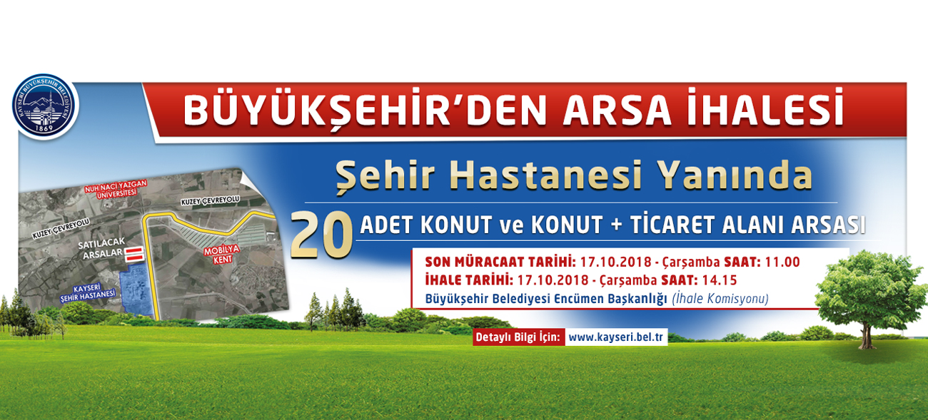 Büyükşehir'den Yatırımcılar İçin Önemli İhale
